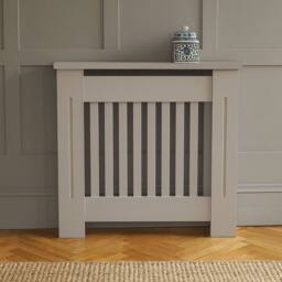 Neo Grey Belgravia Decorative Radiator Cover H83.3 x W78 x D19 cm in Light Grey - Size: Small - thumbnail 2