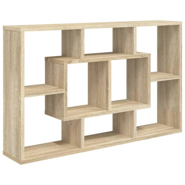 Berkfield Home Wall Shelf Sonoma Oak 85x16x52.5 cm Engineered Wood in Light Tan - image 1