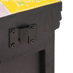 Berkfield Home Bedside Cabinet Multicoloured Solid Wood with Paint - thumbnail 9