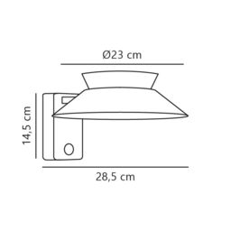 Nordlux Modern Outdoor Wall Light Black Metal Sensor SolarLed - Battery, IP44 - thumbnail 7