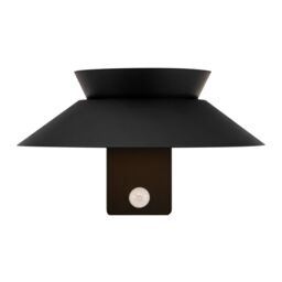 Nordlux Modern Outdoor Wall Light Black Metal Sensor SolarLed - Battery, IP44 - thumbnail 2