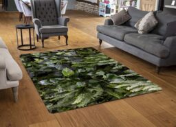 Benjamin Tate Design Urban Jungle, Modern Interior Decoration Designer Rug in Natural - Size: Large - thumbnail 2