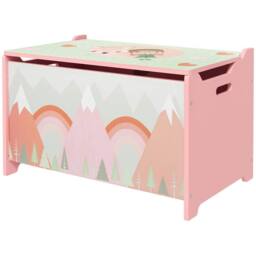 STILVORA Kids Storage Chest with Safety Hinge in Pink - thumbnail 5