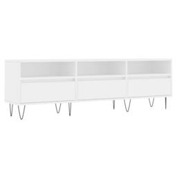 Berkfield Home TV Cabinet White 150x30x44.5 cm Engineered Wood - thumbnail 3