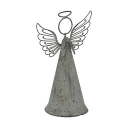 Lemon Pavilion Furniture and Decor Rustic Standing Angel Decoration - Metal - L6 x W10 x H15 cm - Brown - thumbnail 2