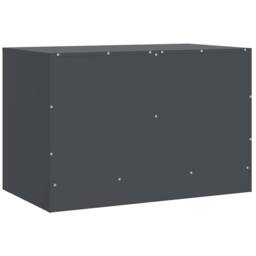 Berkfield Home TV Cabinets 2 pcs Anthracite 67x39x44 cm Steel in Dark Grey - Size: 67 x 39 x 44 cm - thumbnail 9