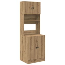 Berkfield Home Kitchen Cabinet Artisan Oak 60x50x180 cm Engineered Wood - Size: 60 x 50 x 180 cm - thumbnail 2