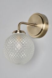 BHS Lighting Diana Antique Brass Bathroom Gallery Wall Light in Gold - thumbnail 2