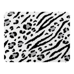 Benjamin Tate Design Zebra & Leopard Print Blanket in Natural - Size: 120 cm x 150 cm - thumbnail 1