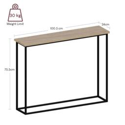 Home Discount Vida Designs Console Table With Metal Leg Multi-purpose Furniture in Light Oak - thumbnail 2