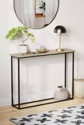 Home Discount Vida Designs Console Table With Metal Leg Multi-purpose Furniture in Light Oak - thumbnail 5
