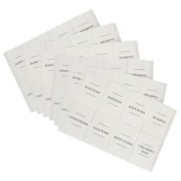 Harbour Housewares 48pc Soap Dispenser Labels Set in White