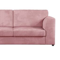 Furniture 786 Hannah Jumbo Cord Full Back 4 Seater Left Hand Facing Corner Sofa in Pink - thumbnail 4