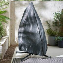 FurnitureboxUK Egg Outdoor Garden Hanging Chair in Light Brown - thumbnail 8