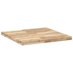 Berkfield Home Table Top Square 70x70x4 cm Solid Wood Acacia in Brown - Size: 70 x 70 x 4 cm - thumbnail 5