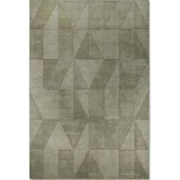 THE RUGS Villeroy & Boch 1906 Wool Rug Ursule Handwoven High Low Pile in Green - Size: 120 cm x 170 cm - thumbnail 1
