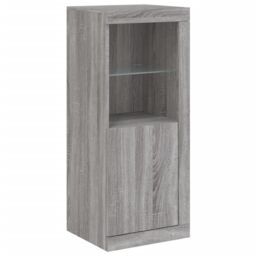 Berkfield Home Sideboards with LED Lights 3 pcs Grey Sonoma Engineered Wood - thumbnail 7