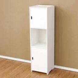 EONLION Waterproof Bathroom Tall Free Standing Storage Cabinet Unit in White - thumbnail 4