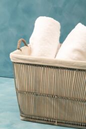 Orsina Rustic Rattan Set Of Two Washed Storage Baskets in Grey - thumbnail 3
