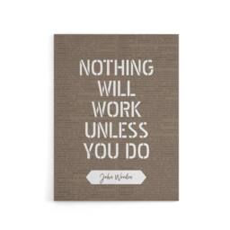 "Artery8 Basketball Quote John Wooden Nothing Works Canvas Wall Art Print in Brown - Size: W18"" x H24""" - thumbnail 1
