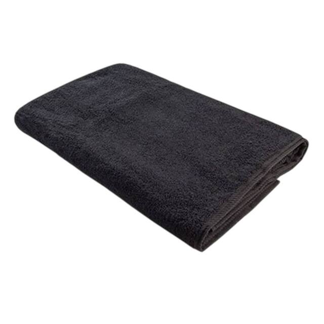 ARTG Bordered Bath Towel in Black - image 1