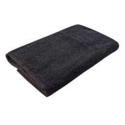 ARTG Bordered Bath Towel in Black - thumbnail 2