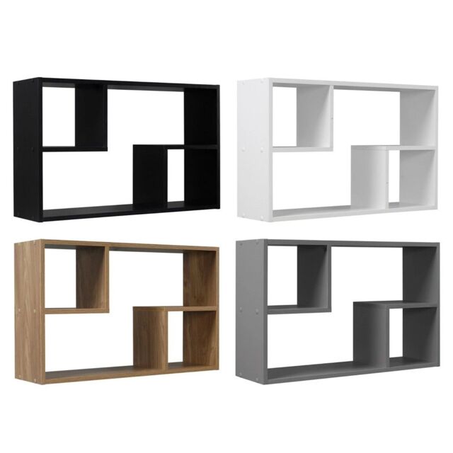 EONLION Wall Mounted Book Display - Nyborg Rectangular Floating Shelf in Grey - image 1