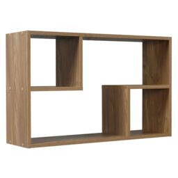EONLION Wall Mounted Book Display - Nyborg Rectangular Floating Shelf in Grey - thumbnail 9