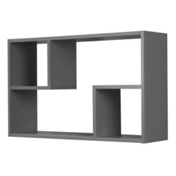 EONLION Wall Mounted Book Display - Nyborg Rectangular Floating Shelf in Grey - thumbnail 8