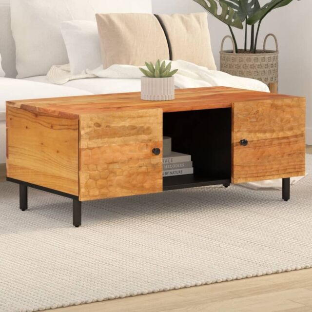 Berkfield Home Coffee Table 100x54x40 cm Solid Wood Acacia in Brown - Size: 100 x 54 x 40 cm - image 1