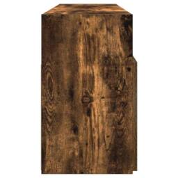 Berkfield Home TV Cabinet with LED Lights Smoked Oak 120x30x50 cm in Brown - Size: 120 x 30 x 50 cm - thumbnail 8
