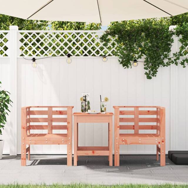 Berkfield Home Beautiful Garden Chairs 2 pcs 61.5x53x71 cm Solid Wood Douglas in Light Tan - image 1