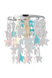 ValueLights Orla Irridescent 2 Tier Star Easy Fit Ceiling Lamp Shade & Bulb - Size: 9 inches - thumbnail 7