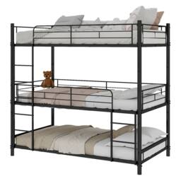 STILVORA Bed Frame 3ft Single metal frame in Black - Size: Junior - thumbnail 6