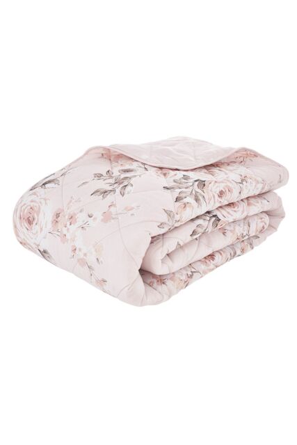 Catherine Lansfield 'Canterbury Floral' Bedspread in Pink - image 1