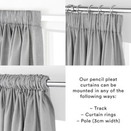 Happy Linen Company Cosmic Planets Fully Lined Thermal Blackout Pencil Pleat Curtain Set in White - Size: 167 cm width x 183 cm drop - thumbnail 2