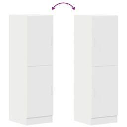 Berkfield Home Kitchen Cabinet White 38x41.5x131.5 cm Engineered Wood - thumbnail 8