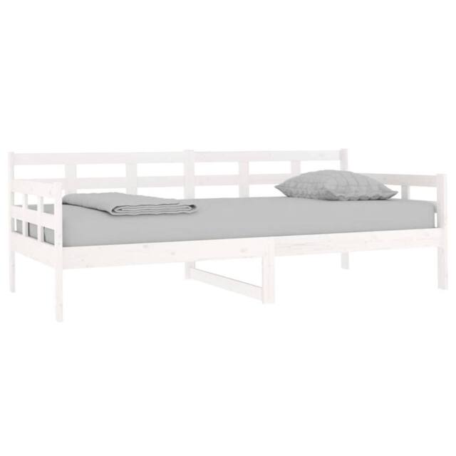 Berkfield Home Beautiful Day Bed White Solid Wood Pine 90x190 cm - image 1