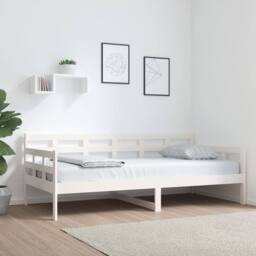 Berkfield Home Beautiful Day Bed White Solid Wood Pine 90x190 cm - thumbnail 2