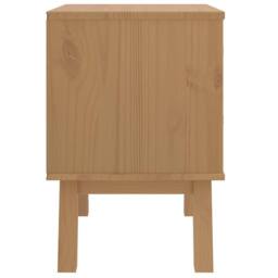 Berkfield Home Beautiful Bedside Cabinet OLDEN Grey & Brown Solid Wood Pine - thumbnail 8