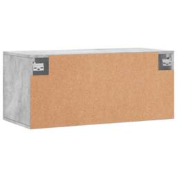 Berkfield Home Wall Cabinet Concrete Grey 80x36.5x35 cm Engineered Wood - thumbnail 8