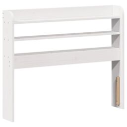 Berkfield Home Bed Frame with Headboard without Mattress White 75x190 cm Small Single - thumbnail 6