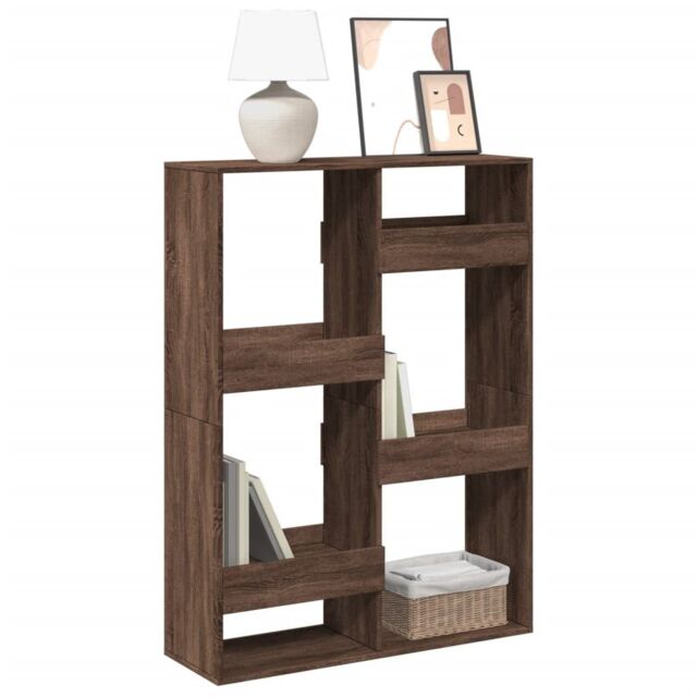 Berkfield Home Bookcase Brown Oak 100x33x135 cm Engineered Wood - Size: 100 x 33 x 135 cm - image 1