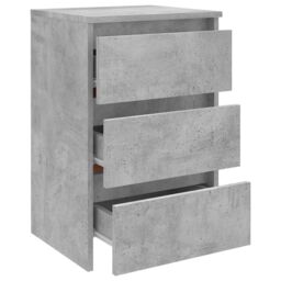 Berkfield Home Bed Cabinet Concrete Grey 40x35x62.5 cm Engineered Wood - thumbnail 5