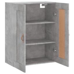 Berkfield Home Wall Mounted Cabinet Concrete Grey 69.5x34x90 cm Engineered Wood - thumbnail 6