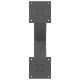 Berkfield Home Coffee Table Legs X-Shaped 2 pcs Anthracite 50x(30-31) cm Steel in Black - thumbnail 7
