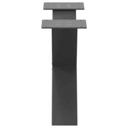 Berkfield Home Coffee Table Legs X-Shaped 2 pcs Anthracite 50x(30-31) cm Steel in Black - thumbnail 6