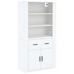 Berkfield Home Highboard White Engineered Wood - thumbnail 6