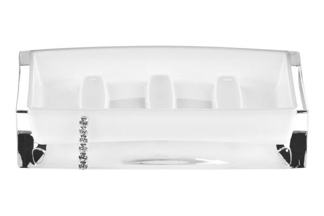 Orsina Acrylic Crystal White Toothbrush Holder - image 1