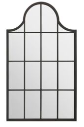"MirrorOutlet Black Metal Framed Arched Wall Mirror 41"" X 24"" (104CM X 62CM) - Size: 1 Pack" - thumbnail 5